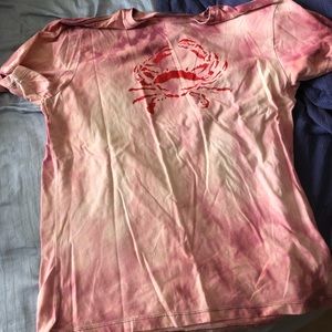 Bleach dyed jcrew crab t shirt size LARGE